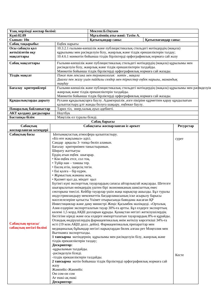 10 в қазақ тілі әд  қмж