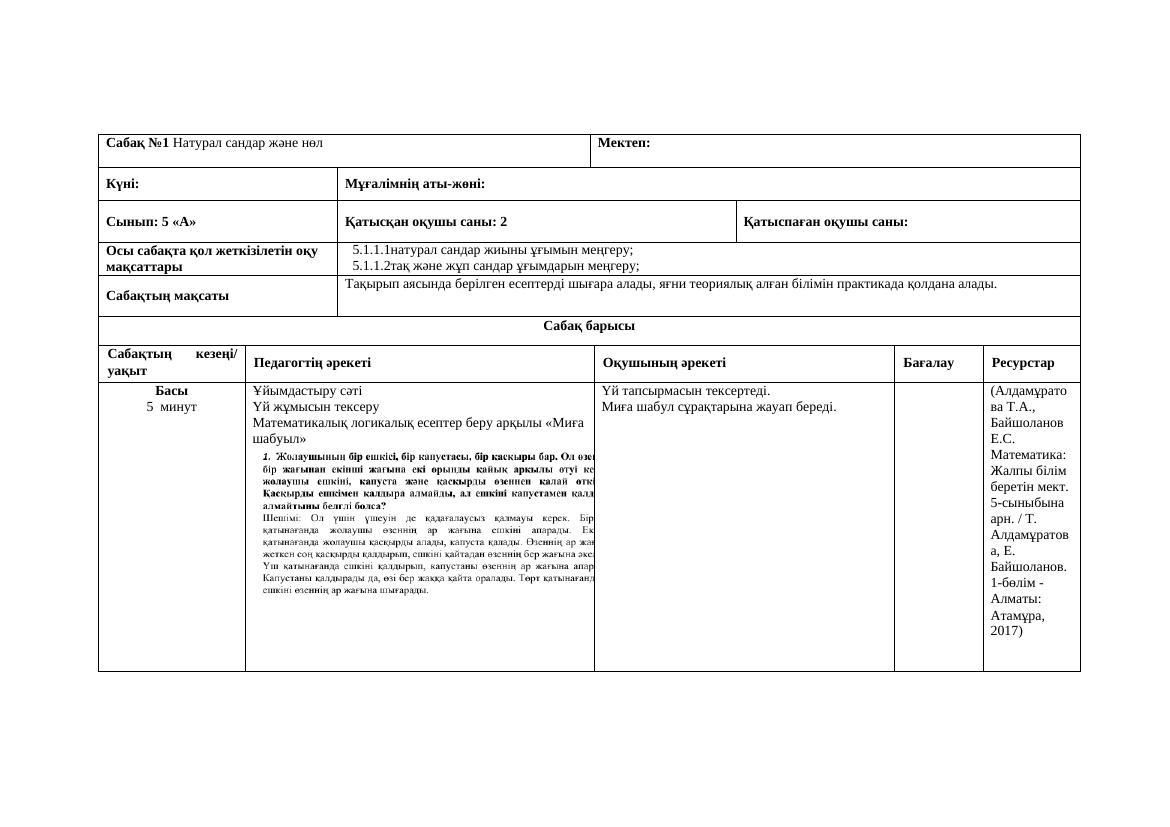 5 сынып кмж 1 токсан косымша пайдалануга