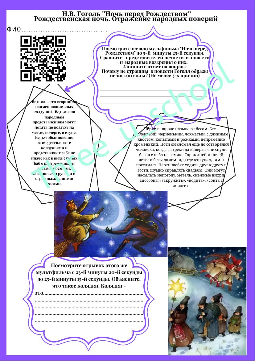 6 класс. Литература. 2 четверть