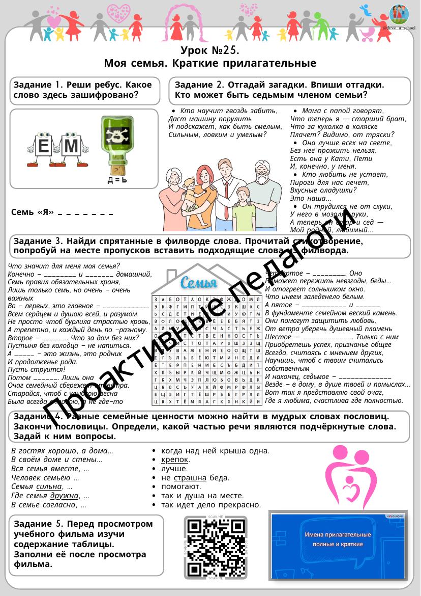 ```html
6 класс: урок 25 по русскому языку — изучаем краткие прилагательные