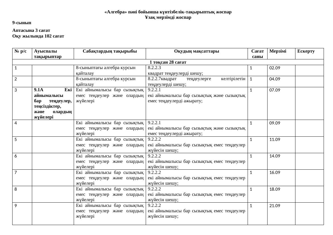 9 КТЖ алг 20-21 Айгүл