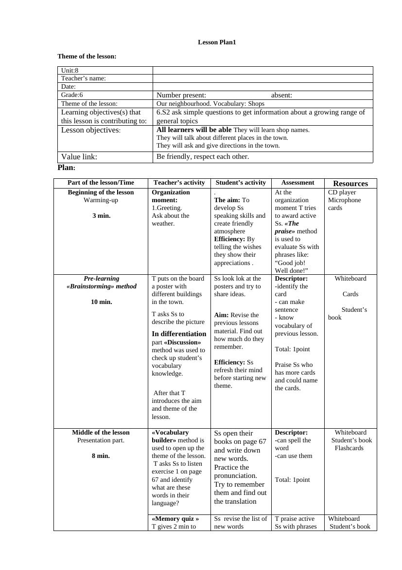 6 эффективных уроков английского для 6 класса: тема "Our Neighbourhood"