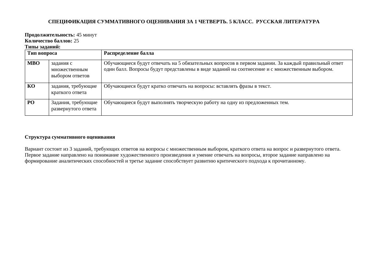 Урок №16. СОЧ за 1 четверть